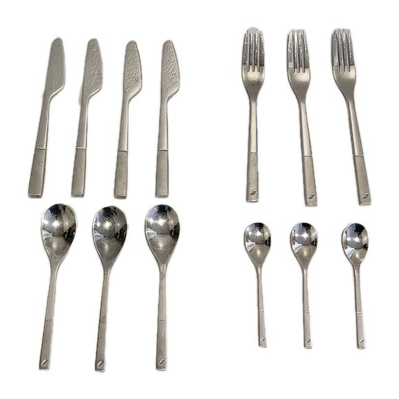 Vintage Christofle Air France Flatware 13 Pieces Signed W/Air France Logo